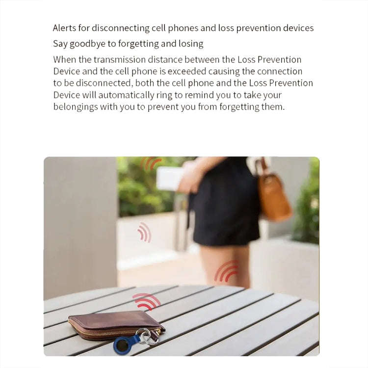Mini Pet Smart Anti-lost Device Portable GPS Locator Bluetooth Tracker(White)