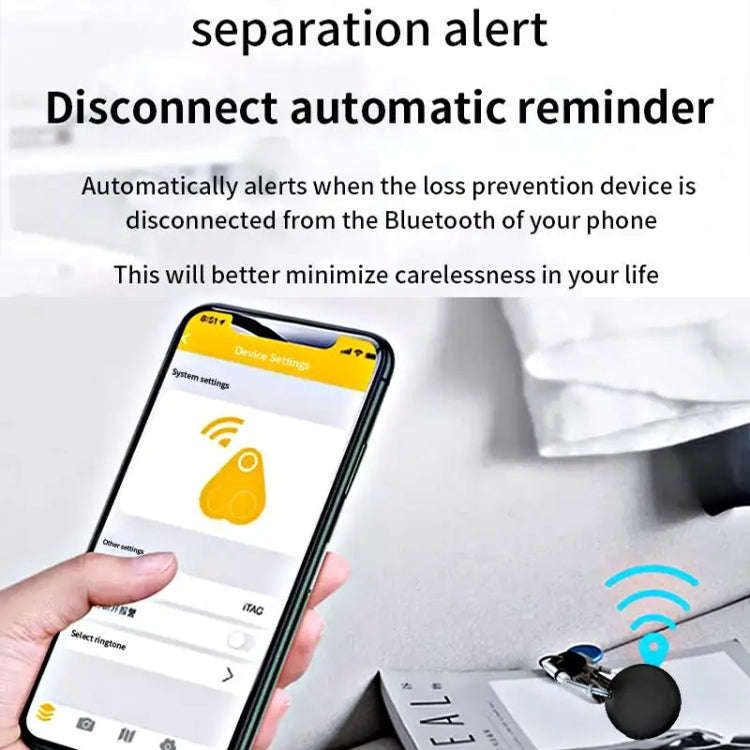 Mini Pet Smart Anti-lost Device Portable GPS Locator Bluetooth Tracker(White)