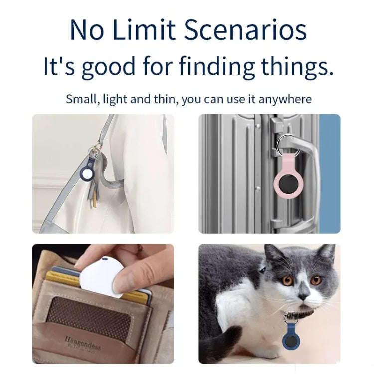 Mini Pet Smart Anti-lost Device Portable GPS Locator Bluetooth Tracker(White)