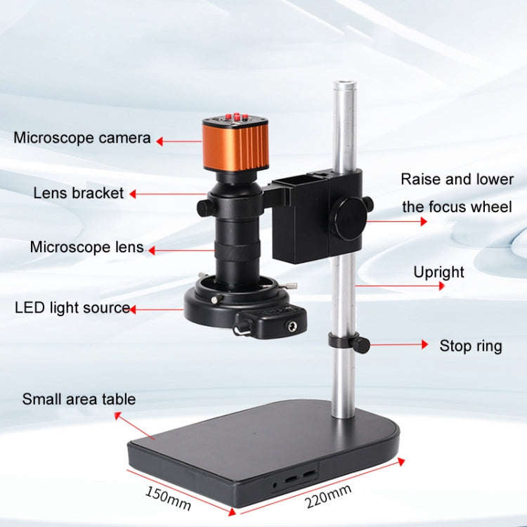 Measuring Electron Microscope Industrial Camera, Specifications: 4K Dual Interface With Measurement