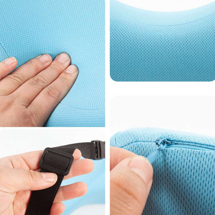 Car U-shaped Neck Pillow Soft Headrest Children Car Seat Side Sleeping Pillow(Sky Blue)