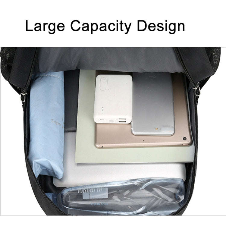 Casual Computer Backpack Large Capacity Student Schoolbag For Men and Women(Blue)