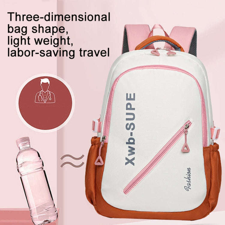 Backpack for Junior High School Students Cute Schoolbag Travel Bag(Red)