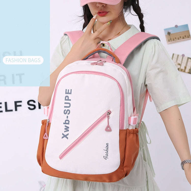Backpack for Junior High School Students Cute Schoolbag Travel Bag(Red)