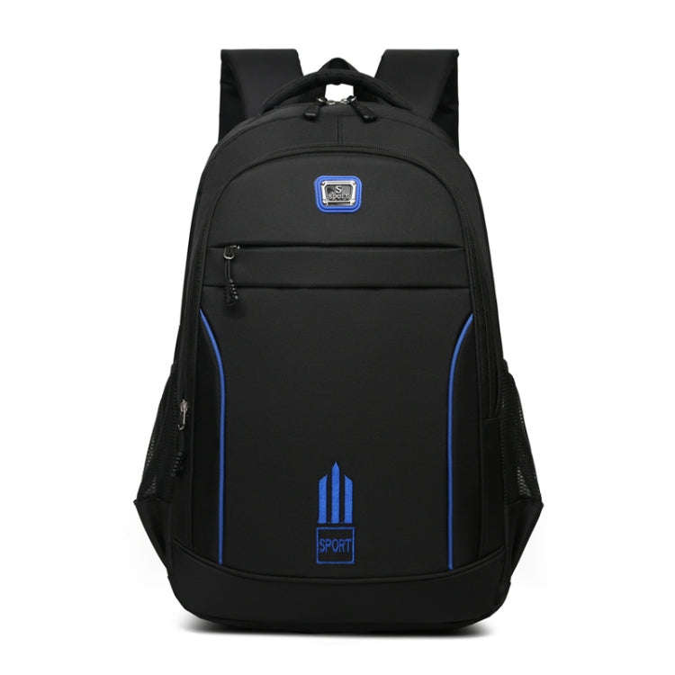 Men Backpack Nylon Oxford Knapsack Large Capacity Student Schoolbag(Blue)