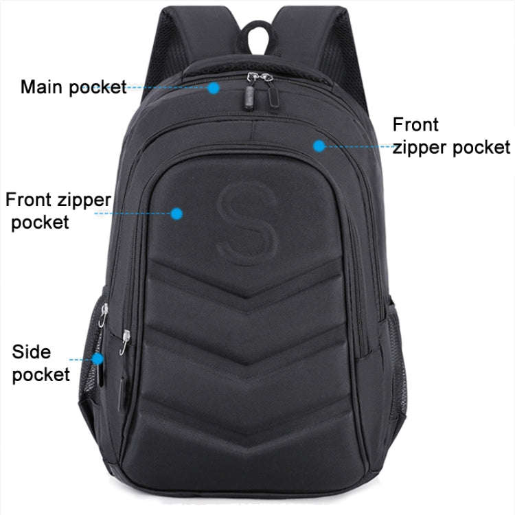 Hard Shell Business Backpack Student Schoolbag 15.6 Inch Laptop Bag(SPORT)