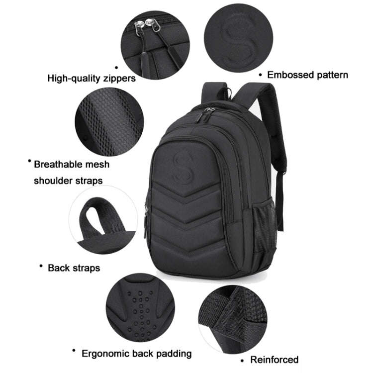 Hard Shell Business Backpack Student Schoolbag 15.6 Inch Laptop Bag(SPORT)