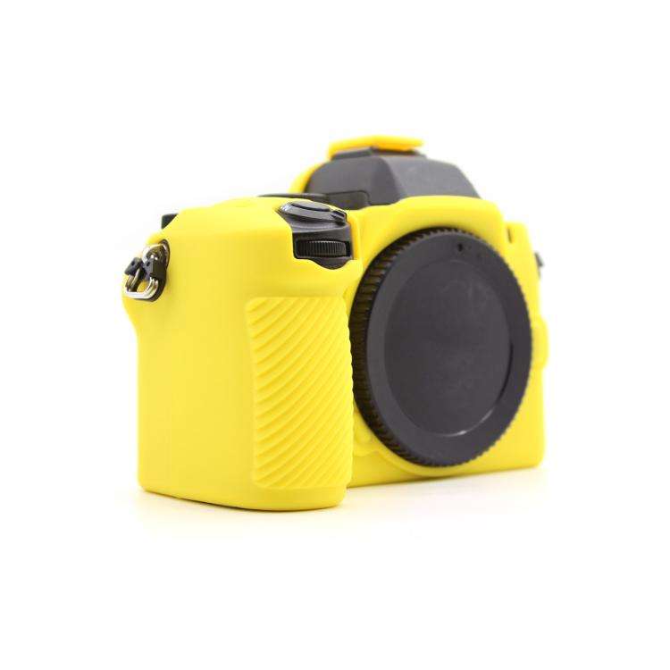 For Nikon Z50II Smooth Surface Camera Protective Silicone Case(Yellow)