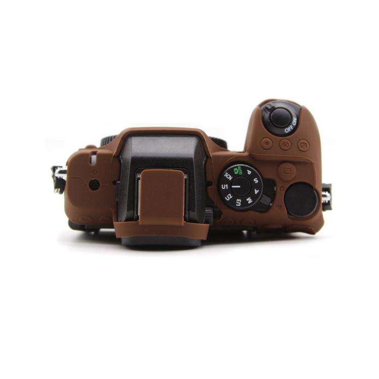 For Nikon Z50II Smooth Surface Camera Protective Silicone Case(Brown)