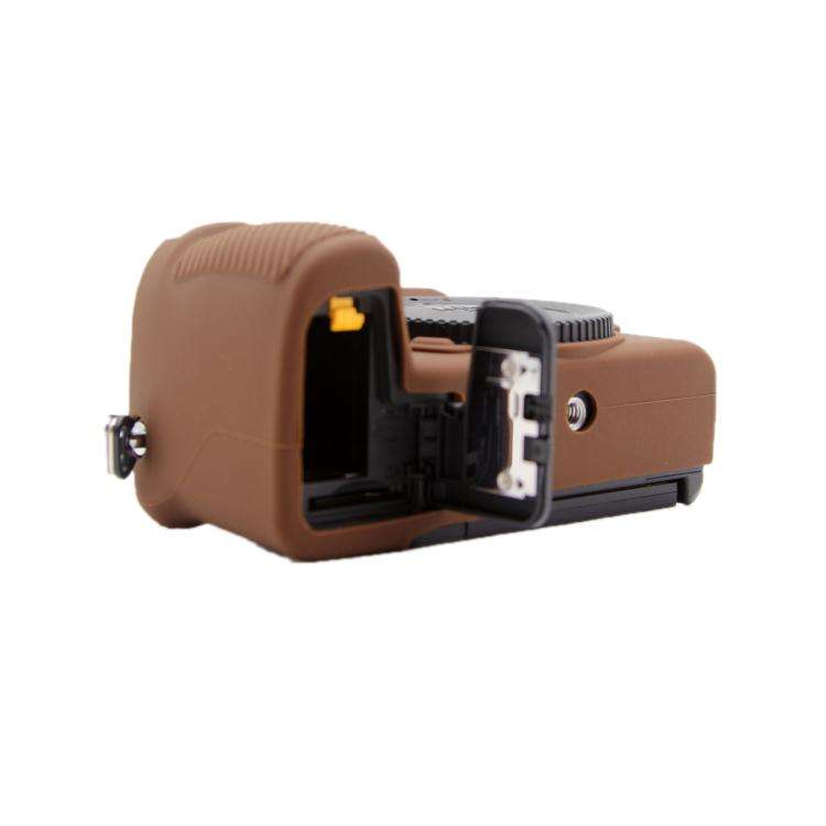 For Nikon Z50II Smooth Surface Camera Protective Silicone Case(Brown)