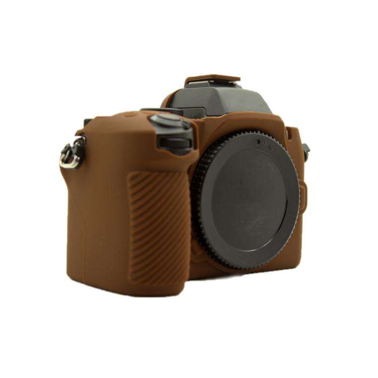 For Nikon Z50II Smooth Surface Camera Protective Silicone Case(Brown)