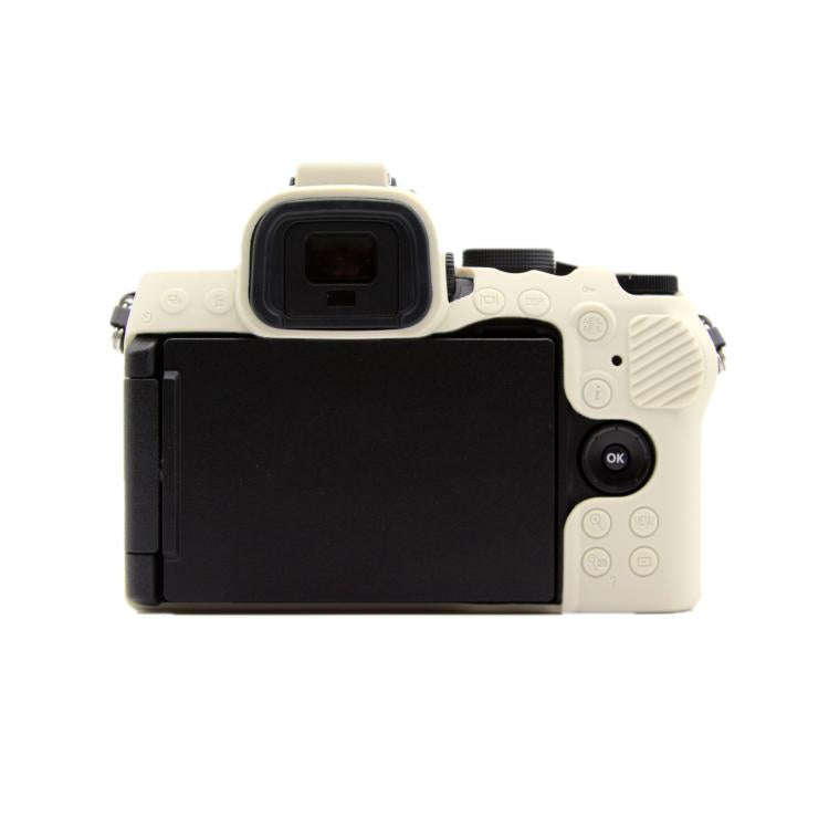 For Nikon Z50II Smooth Surface Camera Protective Silicone Case(Beige)