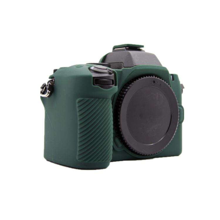 For Nikon Z50II Smooth Surface Camera Protective Silicone Case(Dark Green)