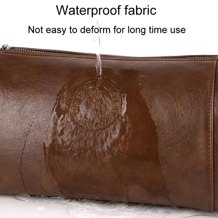WEIXIER D519 Men Large Capacity Waterproof Crossbody Bag Casual Single Shoulder Backpack(Brown)