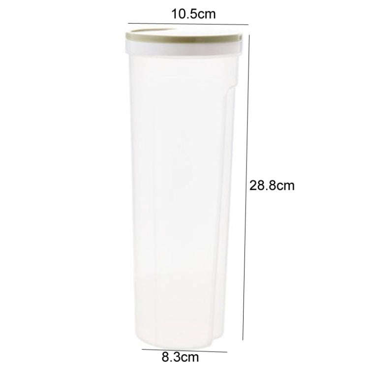 Kitchen Grain Storage Jar Noodle Storage Box Plastic Grain Storage Canister(Green)