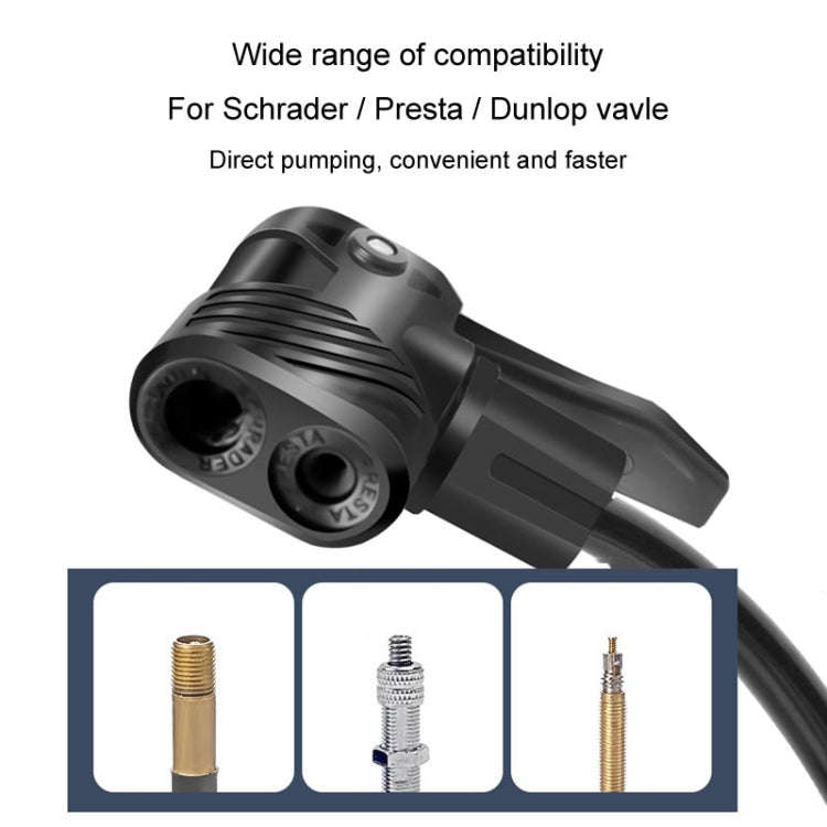 Car / Motorcycle / Bicycle Foot Inflator Pump Pointer Type Tire Pressure Detection Foot Inflator(...
