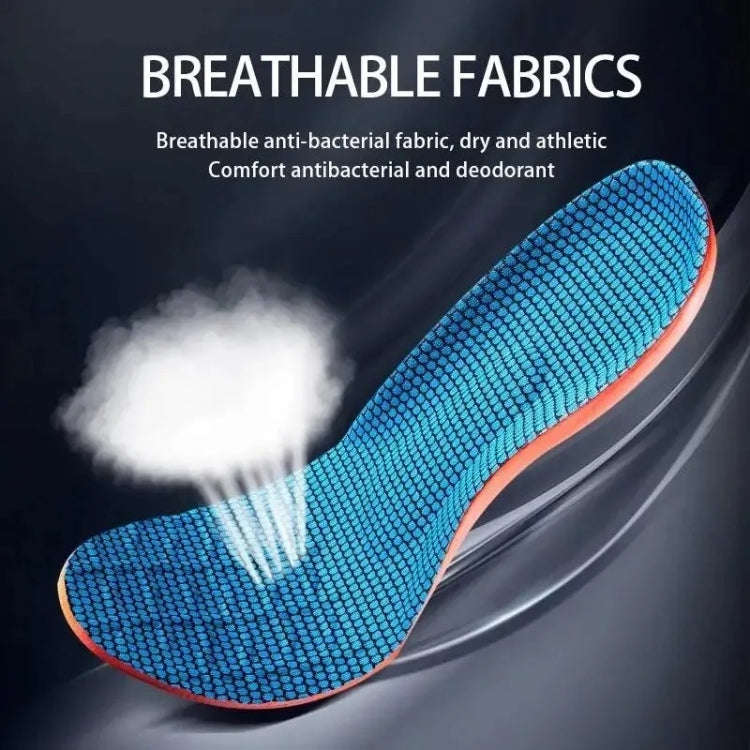 Sports Shock-absorbing Insoles Soft Bottom Sweat-absorbing Flat Arch Full Pad Heel Insoles, Size:...