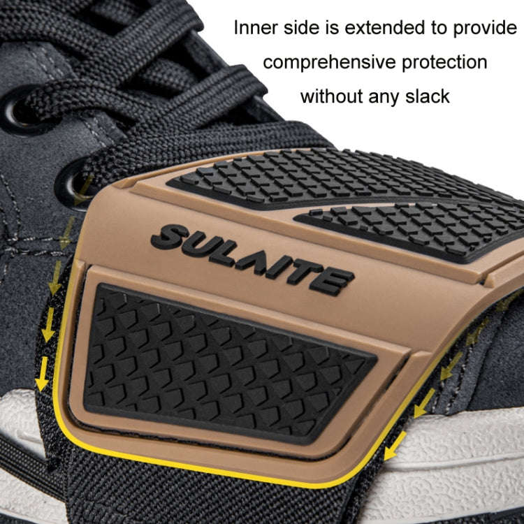 SULAITE Motorcycle Anti-Slip Riding Gear Cover Anti-Scratch Wear-Resistant Shoe Cover(Gray)