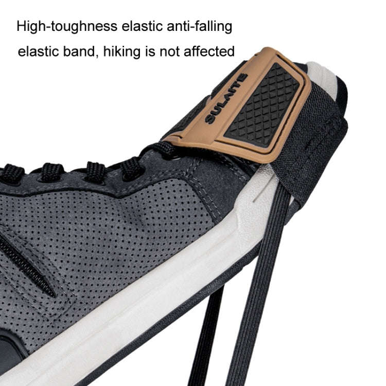 SULAITE Motorcycle Anti-Slip Riding Gear Cover Anti-Scratch Wear-Resistant Shoe Cover(Gray)