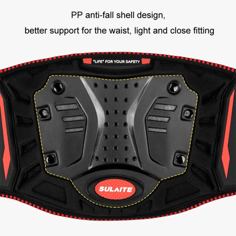 SULAITE Motorcycle Riding Breathable Anti-Fall Belt, Color: Red L/XL