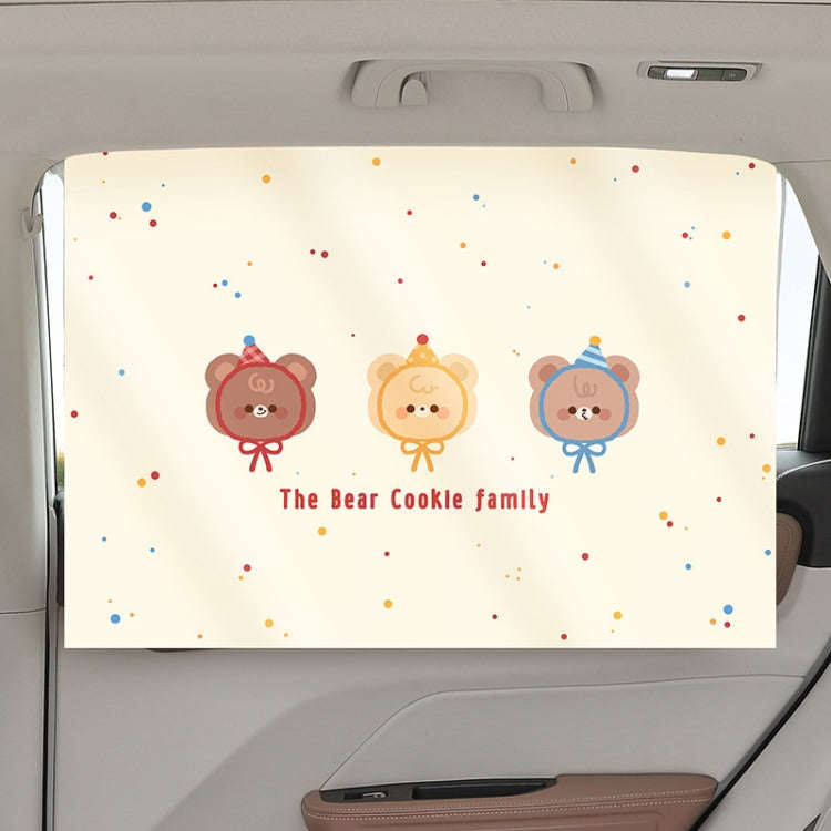 Suction Cup Car Sunshade Children Rear Side Window Insulation Sunscreen Cartoon Car Curtain, Styl...
