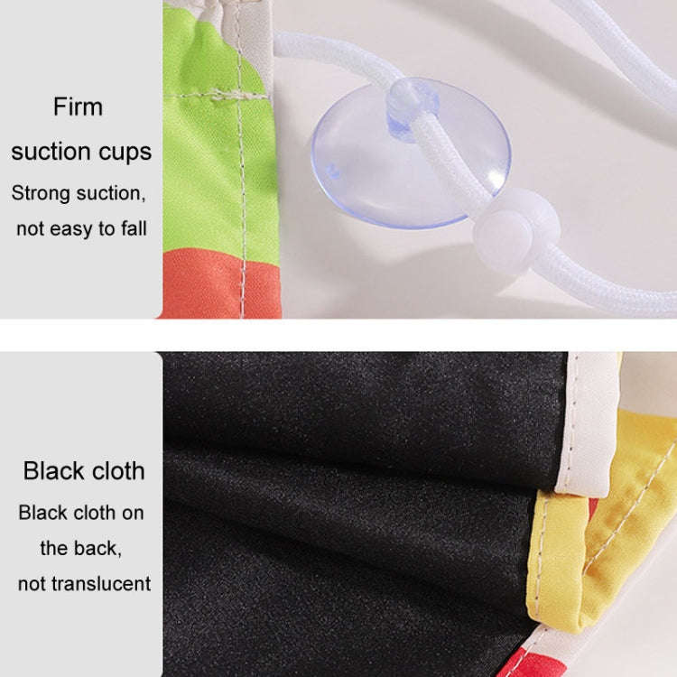 Suction Cup Car Sunshade Children Rear Side Window Insulation Sunscreen Cartoon Car Curtain, Styl...