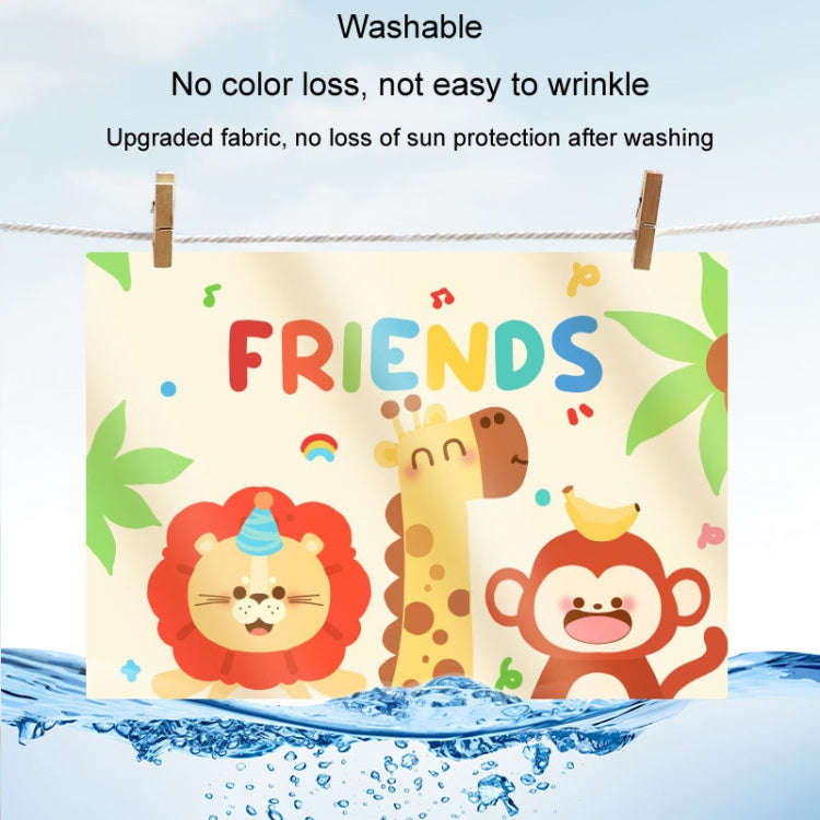 Suction Cup Car Sunshade Children Rear Side Window Insulation Sunscreen Cartoon Car Curtain, Styl...