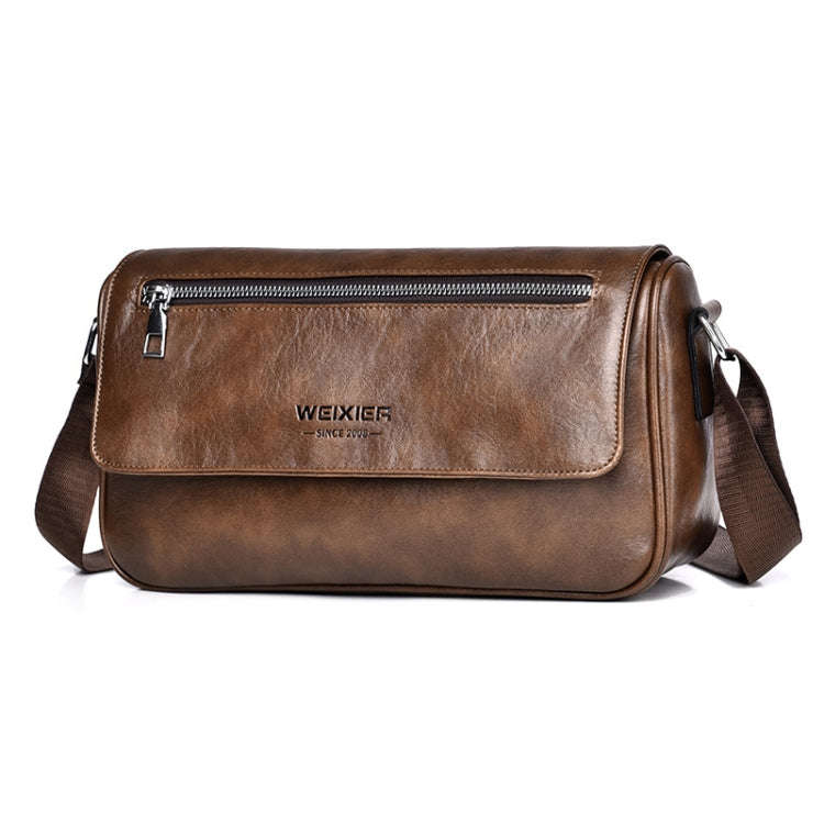 WEIXIER D514 Men Crossbody Waterproof Single Shoulder Bag Large Capacity Commuter Messenger Backp...