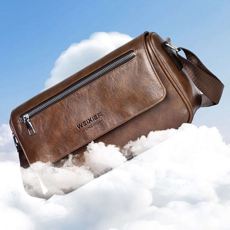 WEIXIER D514 Men Crossbody Waterproof Single Shoulder Bag Large Capacity Commuter Messenger Backp...