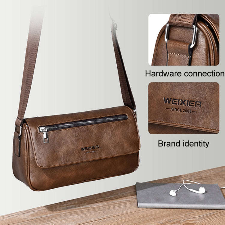 WEIXIER D514 Men Crossbody Waterproof Single Shoulder Bag Large Capacity Commuter Messenger Backp...