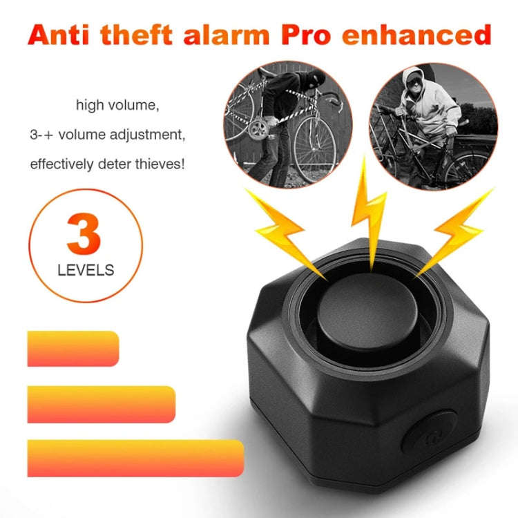 SF32R+03C Electric Motorcycle / Bike Anti-theft Alarm Home Wiring Free Vibration Alarm