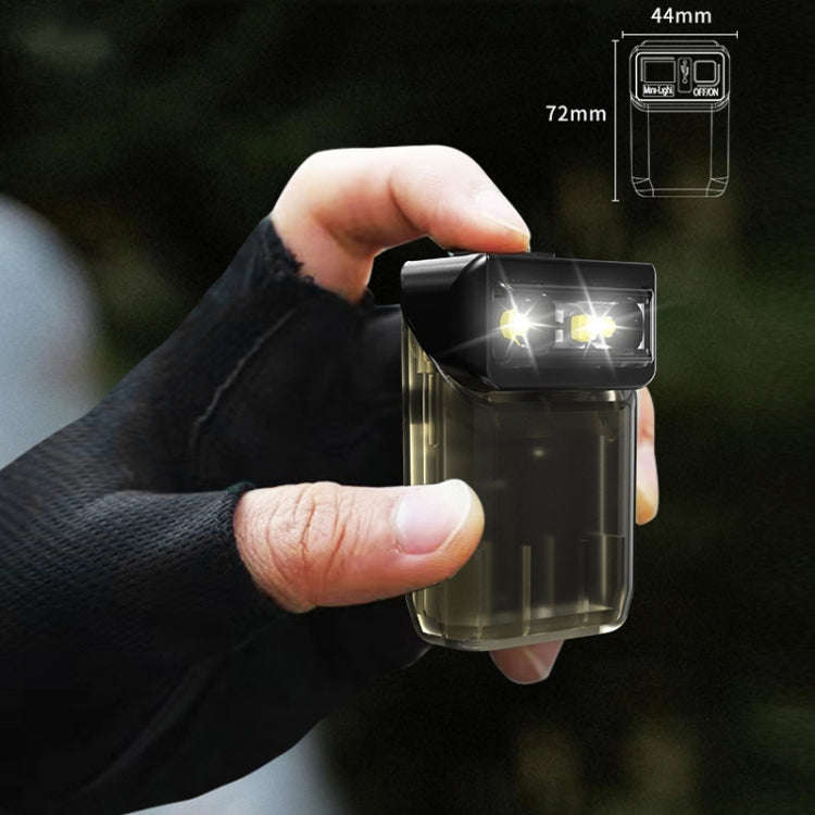 Mini Type-C Rechargeable Outdoor Keychain Light Flashlight(Lamp Head Rotatable White)