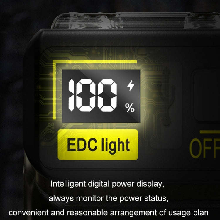Mini Type-C Rechargeable Outdoor Keychain Light Flashlight(Lamp Head Rotatable White)