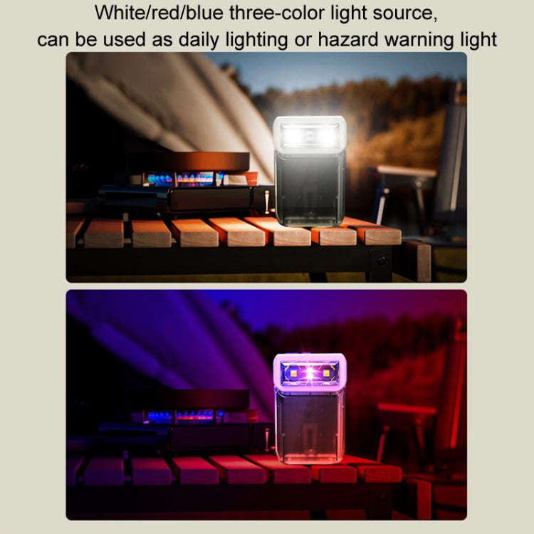 Mini Type-C Rechargeable Outdoor Keychain Light Flashlight(Lamp Head Rotatable White)