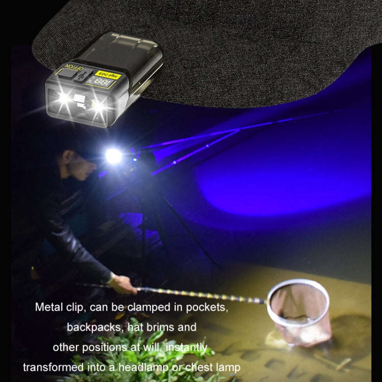 Mini Type-C Rechargeable Outdoor Keychain Light Flashlight(Lamp Head Rotatable White)