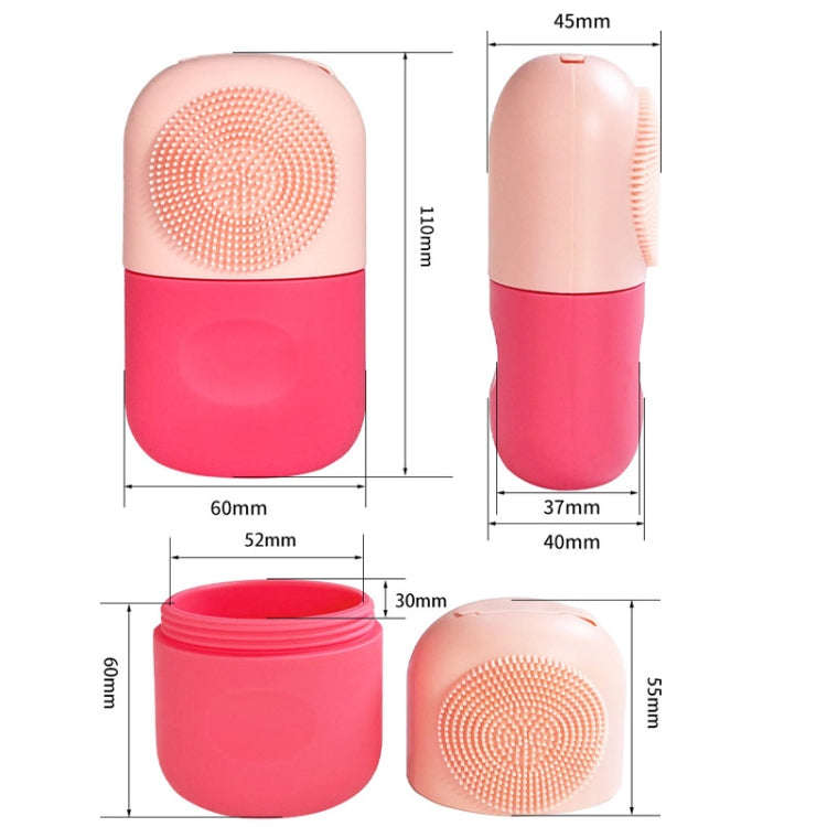 Beauty Capsule Tool Facial Massage Cleansing Silicone Compress Ice Compartment Mold(Purple Green)