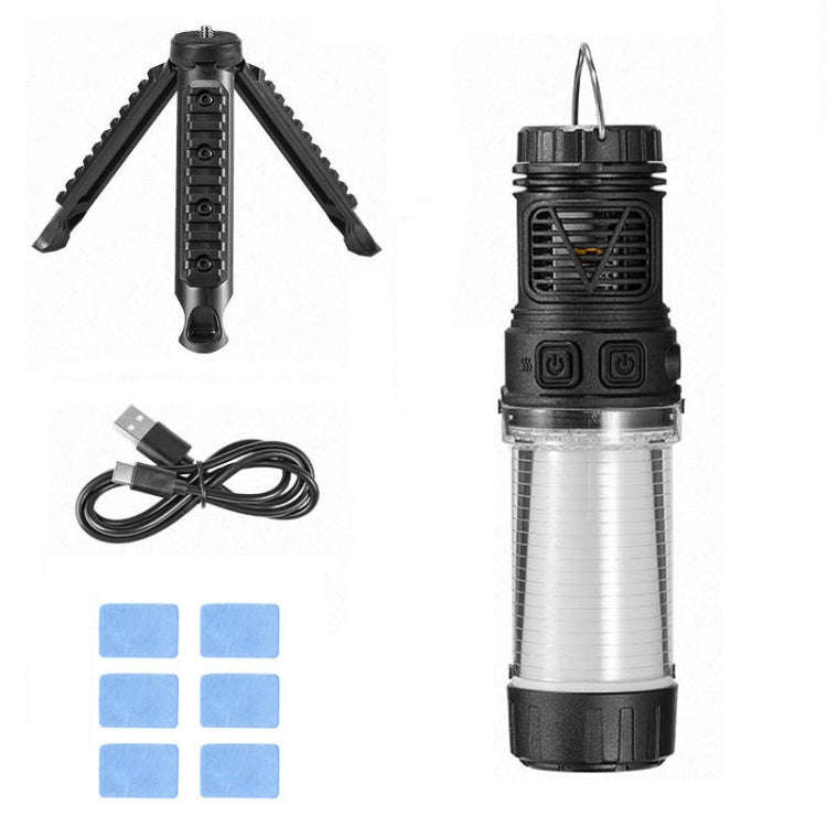 3 in 1 LED Mosquito Repellent Camping Light Magnetic Outdoor Tent Light(W8122 Black)
