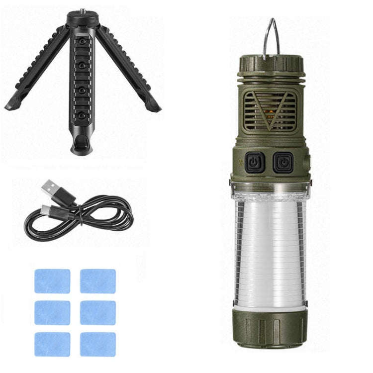 3 in 1 LED Mosquito Repellent Camping Light Magnetic Outdoor Tent Light(W8122 Green)
