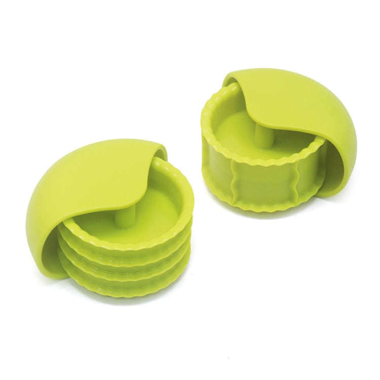 Kitchen Pasta Cutter Round Pizza Crimping Wheel Plastic Pasta Cutter(Cutting Block)