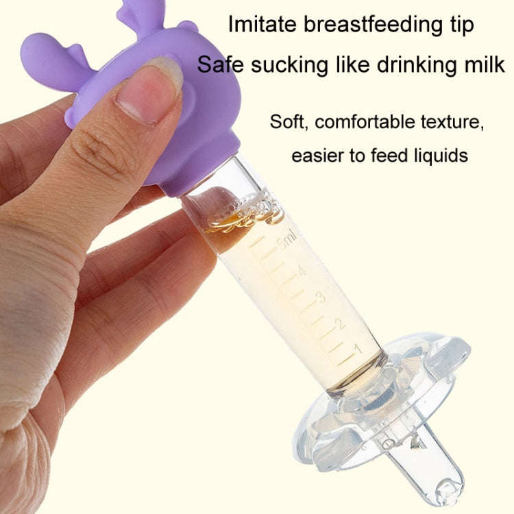 Children Cartoon Medicine Feeder Portable Dropper Baby Water And Liquid Feeder(Yellow)