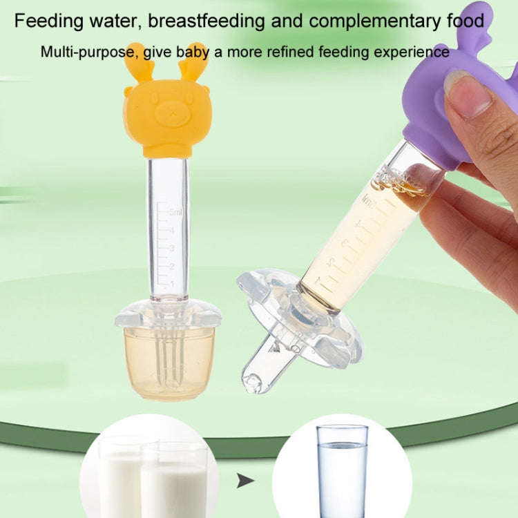 Children Cartoon Medicine Feeder Portable Dropper Baby Water And Liquid Feeder(Purple)