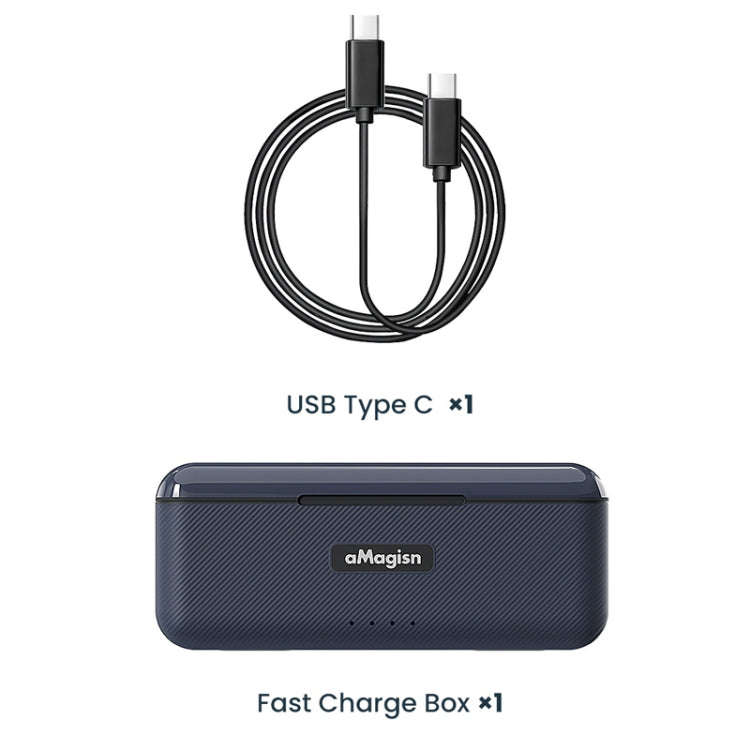 AMagisn Portable Fast Charge Hub For GoPro HERO12 Black / HERO11 Black / HERO10 Black / HERO9 Black