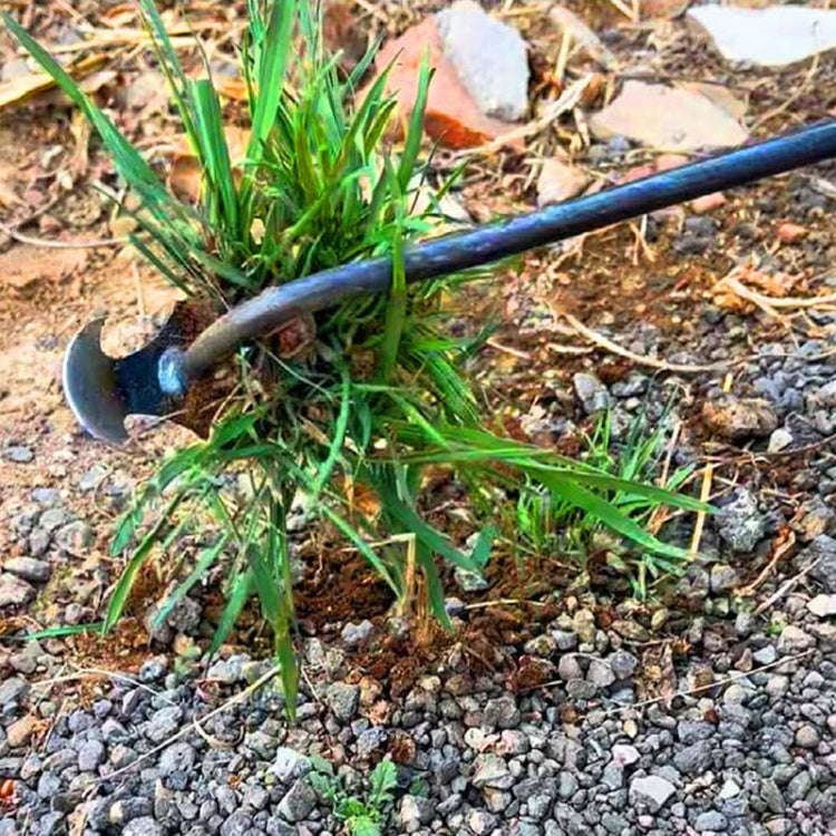 Four-Tooth Dual Purpose Weed Remover Tool Gardening Weed Rake Uprooting Weeding Tool, Length: 29c...