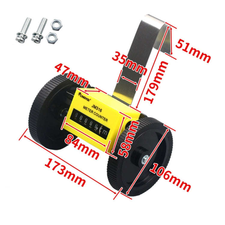 CNGyai High-Precision Mechanical Meter/Yard Counter For Roller-Type Textile Machines, Specificati...