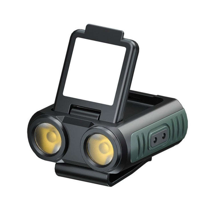 Clip Cap USB Charging Outdoor Induction LED Headlight, Style: Dual-use A Type