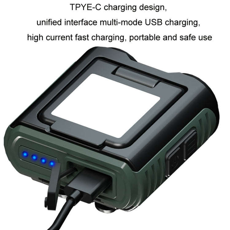 Clip Cap USB Charging Outdoor Induction LED Headlight, Style: Three-use Stepless Dimming C Type