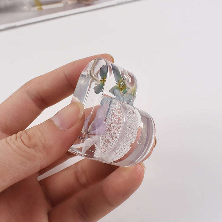 2pcs Business Card Holder Photo Clip Mold DIY Crystal Glue Resin Mold, Style: Clouds 005