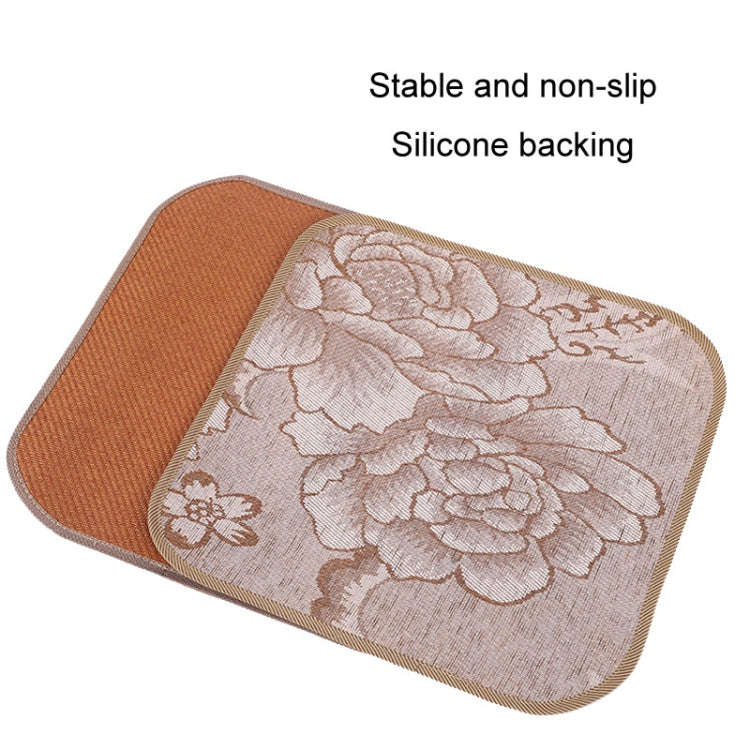 Summer Office Seat Cushion Chair Pad Double Thickened Cooling Mat Home Sofa Cushion, Size: 35x35c...