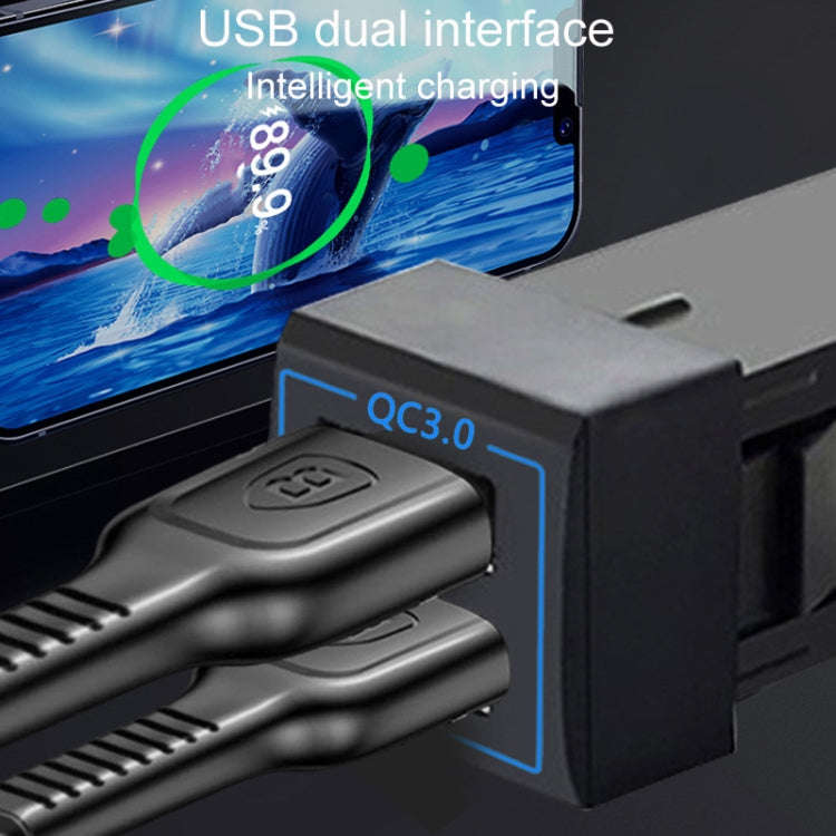 For Toyota Corolla / Levin / Avalon / Prado / Wildlander / Camry Dual-USB Modified Car Charger, M...