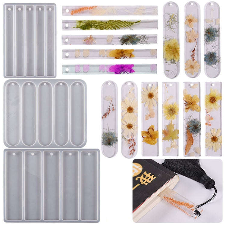 Full-page Bookmark Pendant Silicone Mold DIY Epoxy Resin Mold, Spec: Rectangular Large